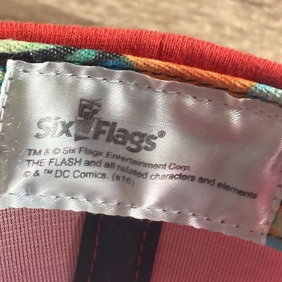 The Flash Six Flags over texas DC Comic Flat Brim ball cap snapback - Picture 10 of 11